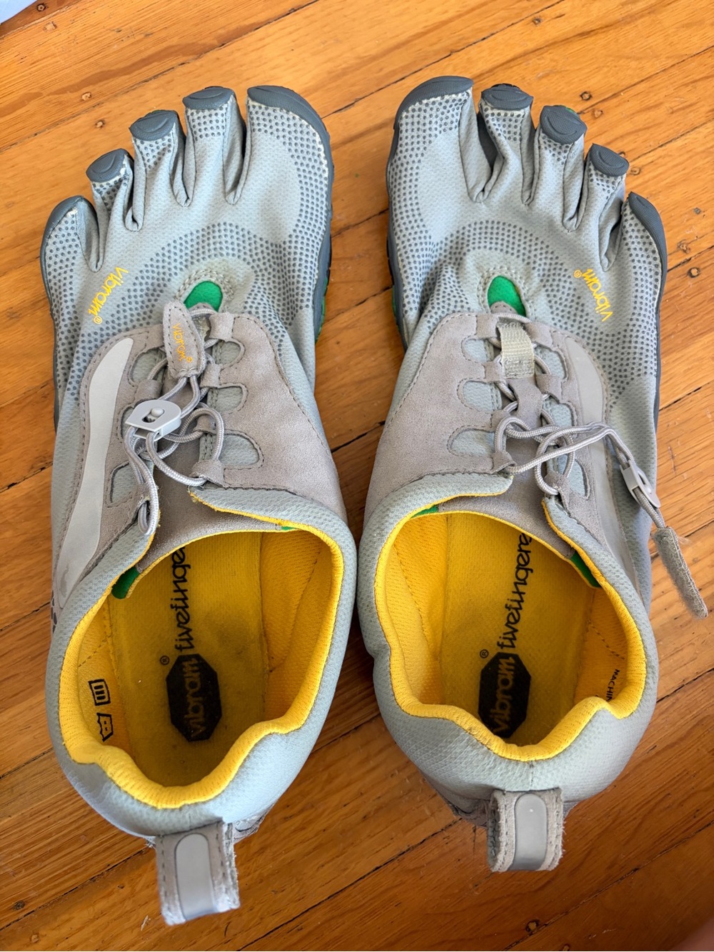 Vibram Bikala five finger shoes M355 grey toe sneakers running discontinued 45